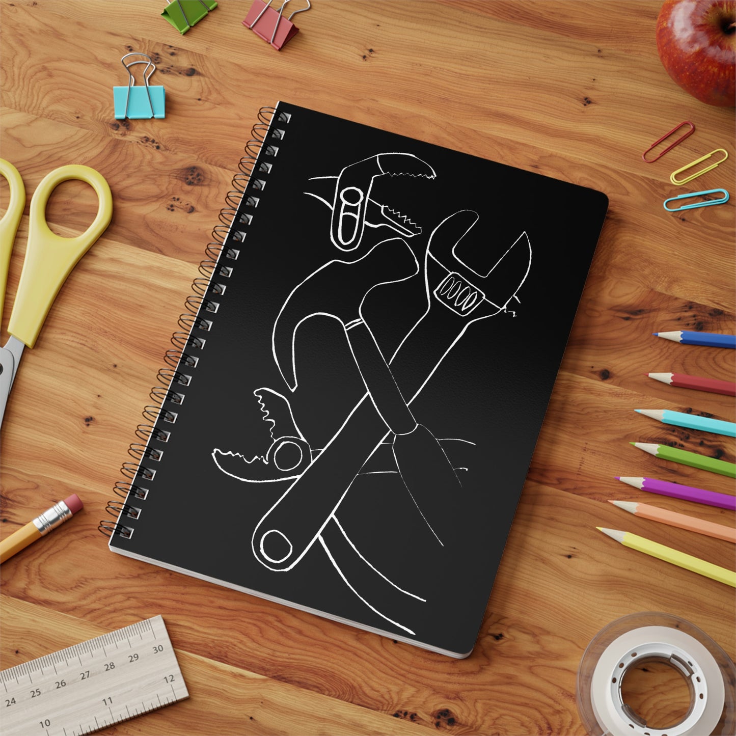 Standard Tools Lino Print -Wiro bound Softcover Notebook, A5, 150 pages