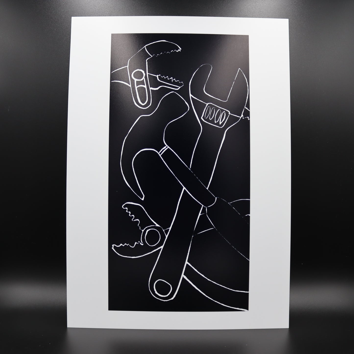 Standard Tools Lino Print | Black Ink | A3, A4, 10X8, A5, 5X7 and 6X4